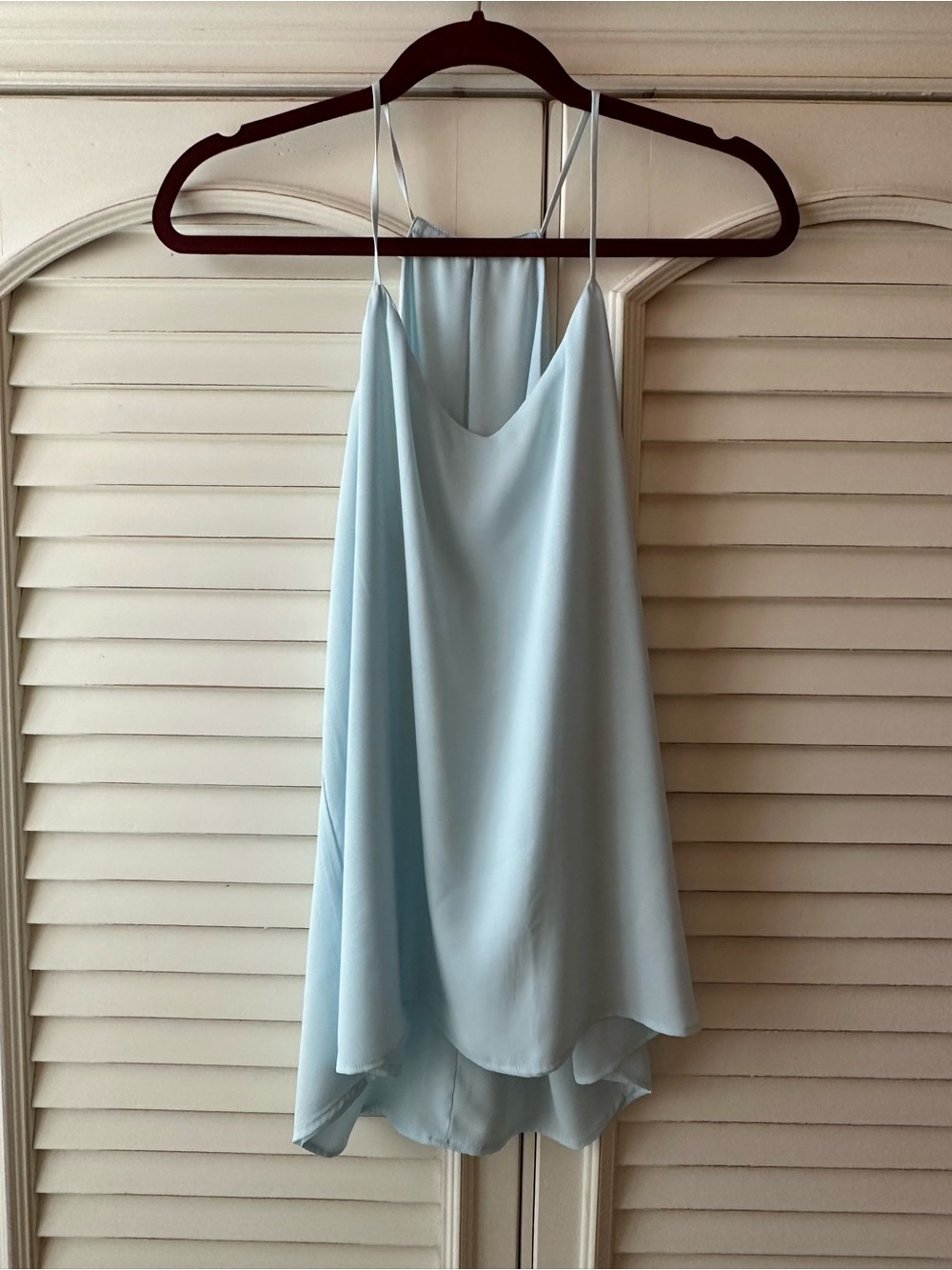 Light Blue Spaghetti Strap Slip top